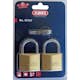 Hänglås 65/40 2 st Ll Mässing Abus