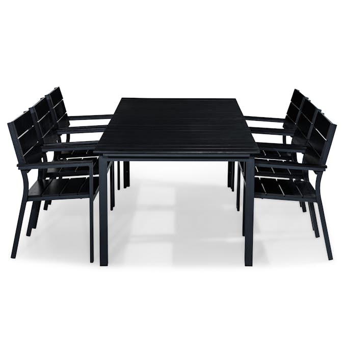 Matgrupp Utomhus Comfort Garden Tunis 220-280x90 med 6 StapelTrädgårdsstolar