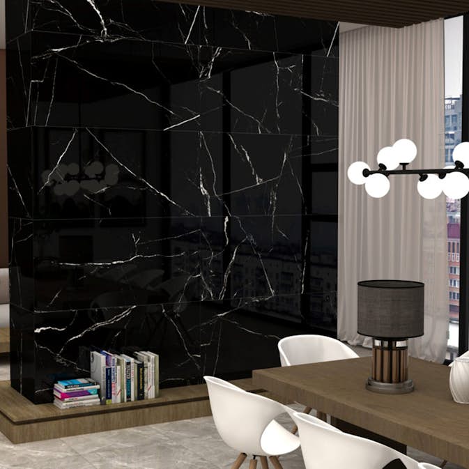 Klinker Netto Ceramika Markinia Silver High Glossy 60x120 cm