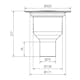 Golvbrunn Purus Lod MA 75 E Botten