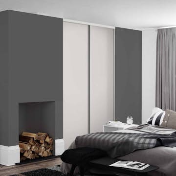 Skjutdörr Lundbergs Twinpak Vit