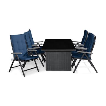 Matgrupp Comfort Garden Majestic Matgrupp Utomhus 210x100med 6st Monaco Positionsstol m Dyna