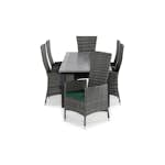 Matgrupp Comfort Garden Monaco Matgrupp Utomhus 152-210x90 med 6 Jenny Fåtölj Ställbar m Dyna