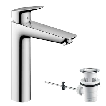 Tvättställsblandare Hansgrohe Logis 190 Hög