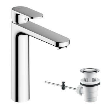 Tvättställsblandare Hansgrohe Vernis Blend 190 med Lyftventil