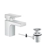 Tvättställsblandare Hansgrohe Vernis Shape 70 med Lyftventil