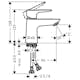 Tvättställsblandare Hansgrohe Talis E 80