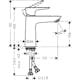 Tvättställsblandare Hansgrohe Talis E 110