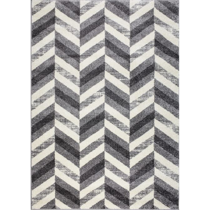 Wiltonmatta D-sign Verona Ljusgrå/Vit