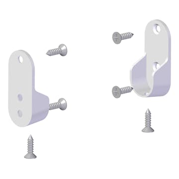 Klädstångsfäste Lundbergs Vägg Wide 2-Pack