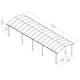 Dubbel Carport Canopia by Palram Arcadia I Metall 3,6x11 m