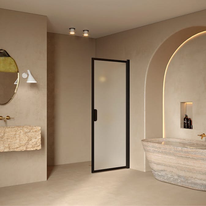 Duschdörr Hietakari Bläk 732 New York Vändbar