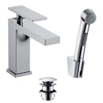 Tvättställsblandare Hansgrohe Tecturis E 110 med Bidettehanddusch och Duschslang