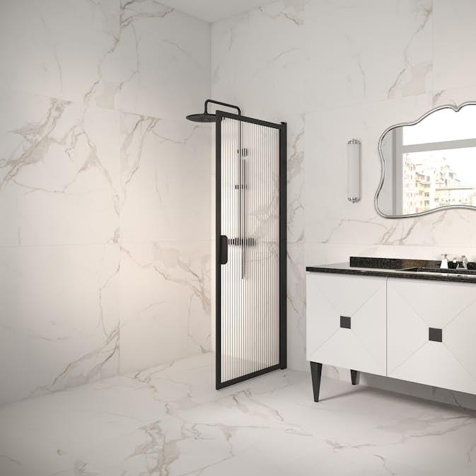 Duschdörr Hietakari Bläk 732 New York Vändbar