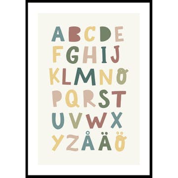 Poster Gallerix Barnens Alfabet No1