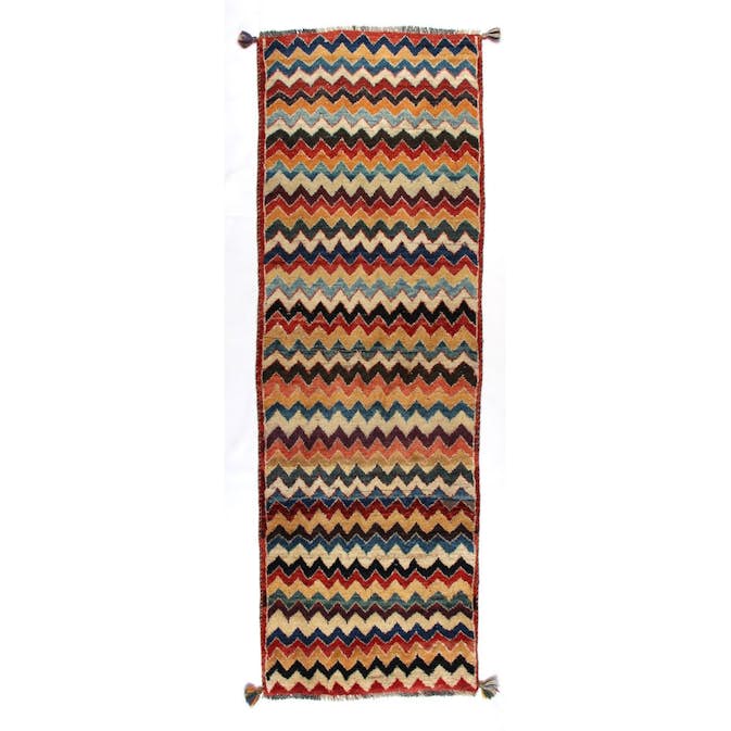 Persisk Matta Arkiio Gabbeh Shiraz Flerfärgad 74x231