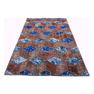 Persisk Patchworkmatta D-sign Handknuten 750645