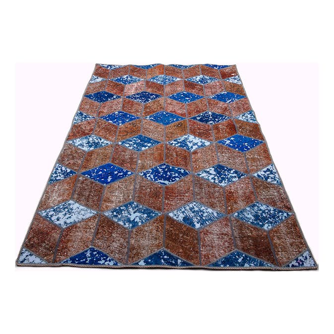 Persisk Patchworkmatta D-sign Handknuten 750645