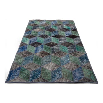 Persisk Patchworkmatta D-sign Handknuten 750654