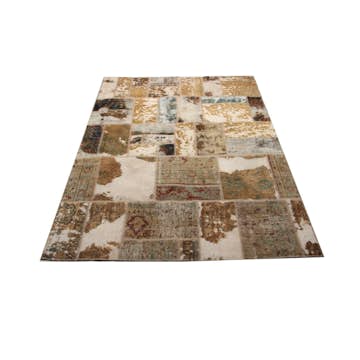 Persisk Patchworkmatta D-sign Handknuten 750665