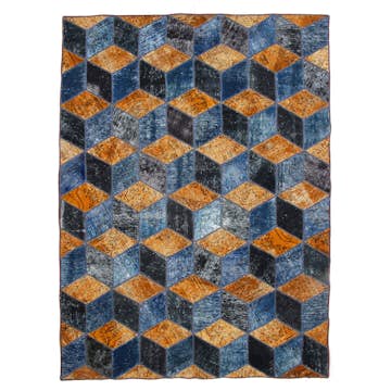 Persisk Patchworkmatta D-sign Handknuten 750747