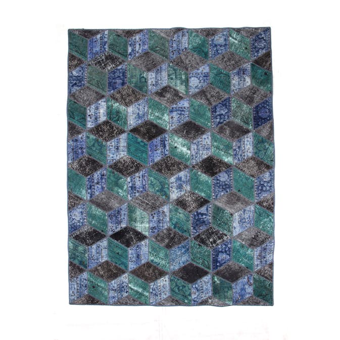 Persisk Patchworkmatta D-sign Handknuten 750752