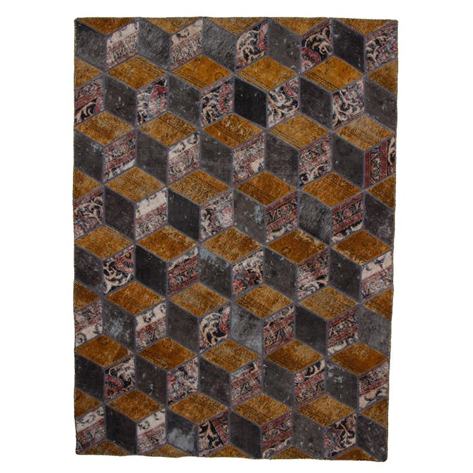 Persisk Patchworkmatta D-sign Handknuten 750758