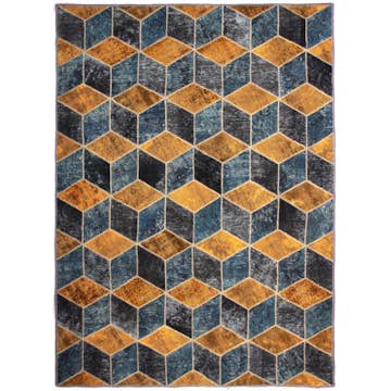 Persisk Patchworkmatta D-sign Handknuten 750765