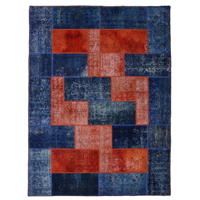 Persisk Patchworkmatta D-sign Handknuten 750772