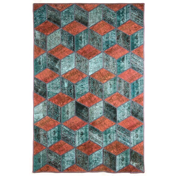 Persisk Patchworkmatta D-sign Handknuten 750778