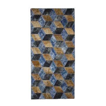 Persisk Patchworkmatta D-sign Handknuten 750779