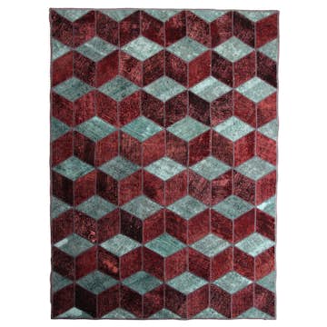 Persisk Patchworkmatta D-sign Handknuten 750783