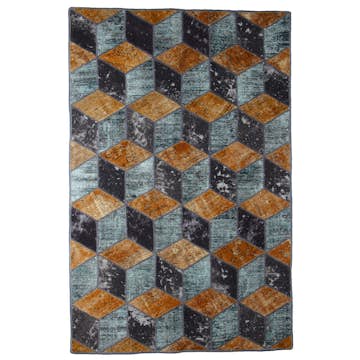 Persisk Patchworkmatta D-sign Handknuten 750787