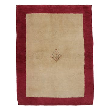 Persisk Matta Arkiio Gabbeh Shiraz Creme/Röd 105x136