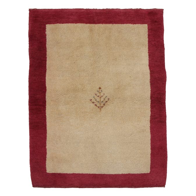 Persisk Matta Arkiio Gabbeh Shiraz Creme/Röd 105x136