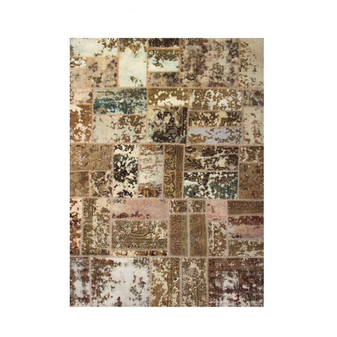 Persisk Patchworkmatta D-sign Handknuten 750872