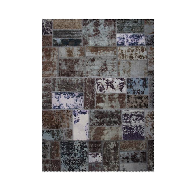 Persisk Patchworkmatta D-sign Handknuten 750906