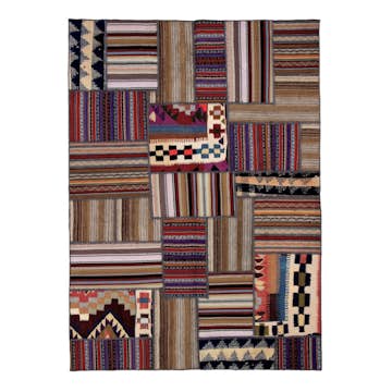 Persisk Patchworkmatta Arkiio Shiraz/Azerbajdzjan Flerfärgad 145x202