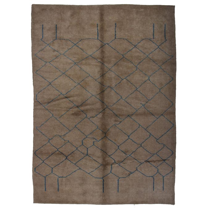 Persisk Matta Arkiio Gabbeh Shiraz Ull Blå/Creme 200x285