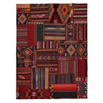 Persisk Patchworkmatta Arkiio Kelim Shiraz/Azerbajdzjan 154x211