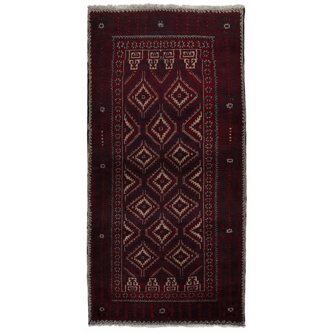 Persisk Matta Arkiio Beluch Röd 90x193