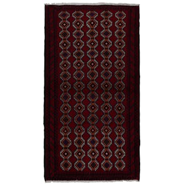 Persisk Matta Arkiio Beluch Röd 101x188