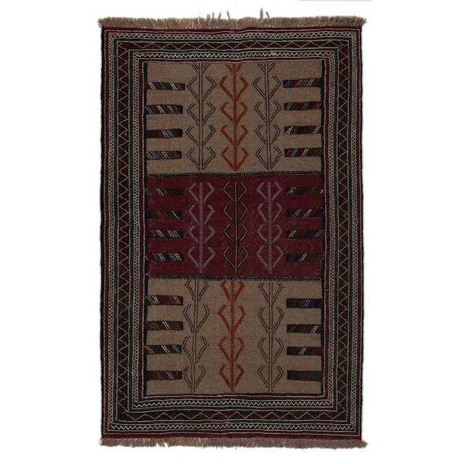 Persisk Nålmatta Arkiio Quchan Kelim Exklusiv 115x180