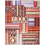 Persisk Patchworkmatta Arkiio Flerfärgad 158x205