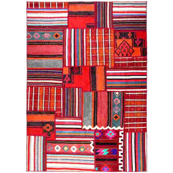 Persisk Patchworkmatta Arkiio Flerfärgad 163x234