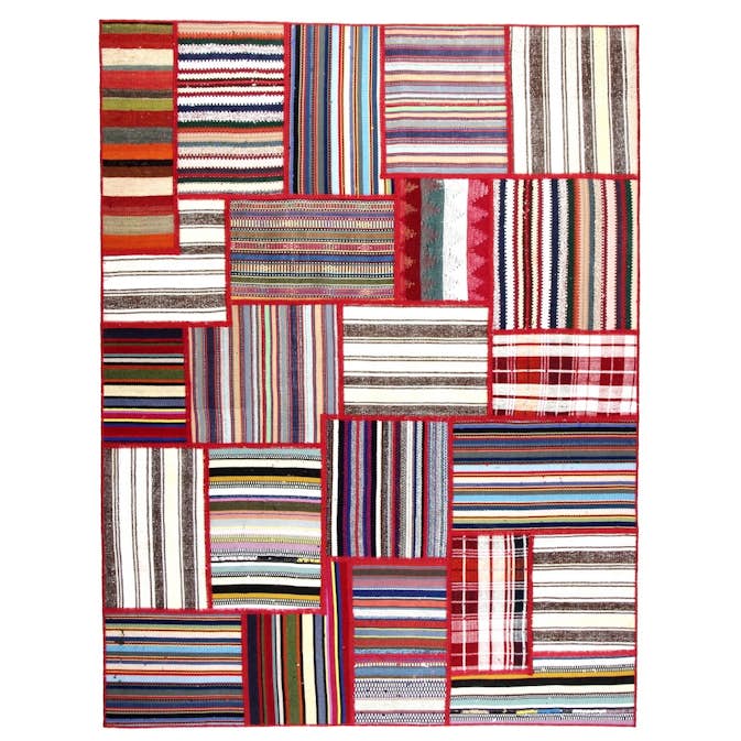 Persisk Patchworkmatta Arkiio 751581 Flerfärgad 156x205