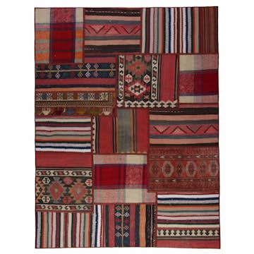 Persisk Patchworkmatta Arkiio 751584 Flerfärgad 156x205