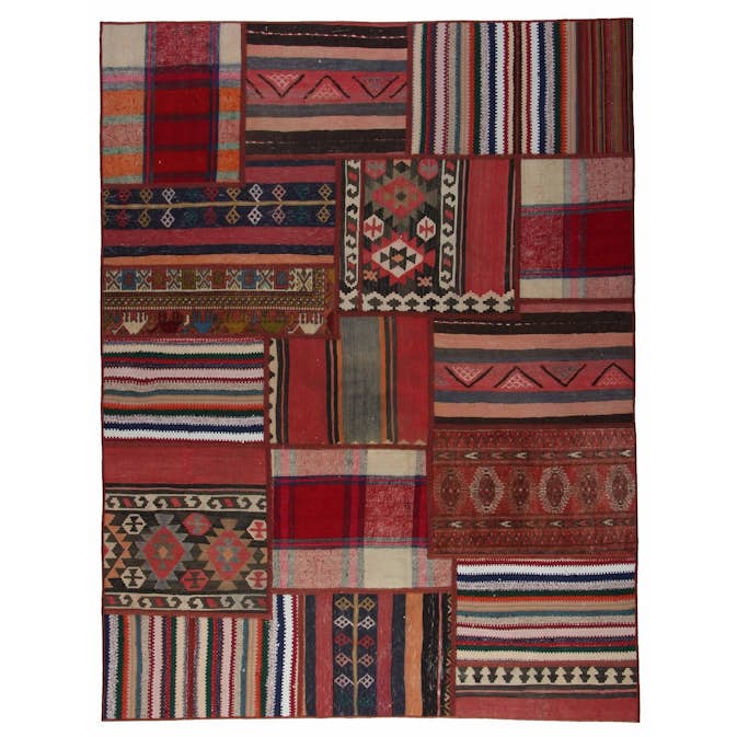 Persisk Patchworkmatta Arkiio 751584 Flerfärgad 156x205