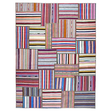 Persisk Patchworkmatta Arkiio Flerfärgad 184x230