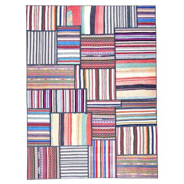 Persisk Patchworkmatta Arkiio Flerfärgad 155x208